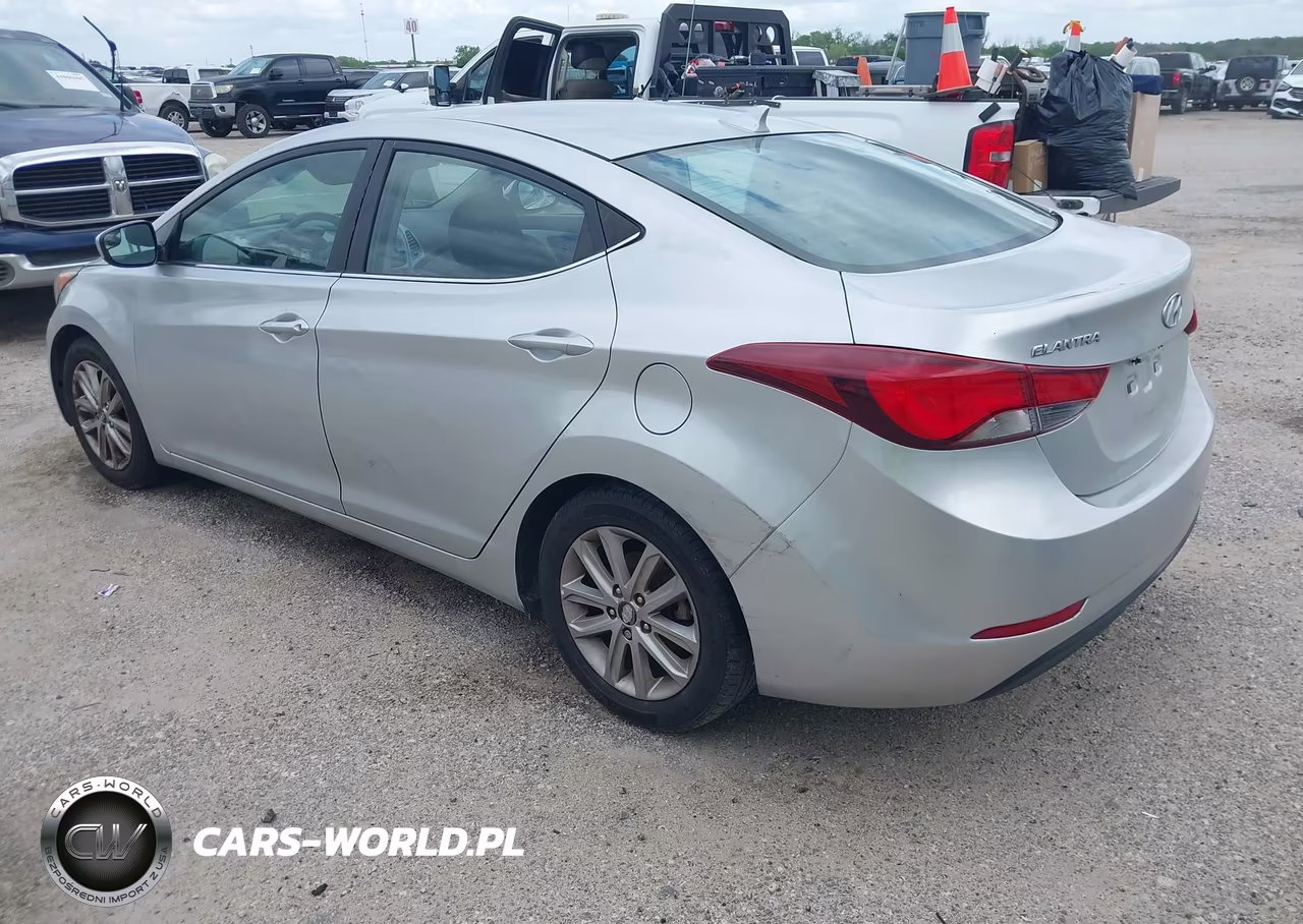 2015 Hyundai Elantra Se VIN:5NPDH4AEXFH592806 - 3