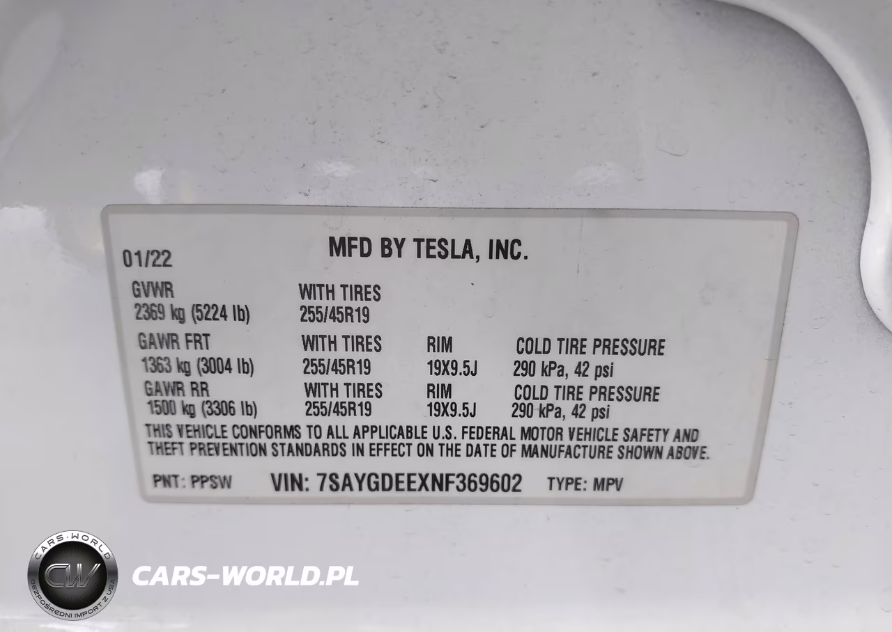 2022 Tesla Model Y Long Range Dual Motor All-Wheel Drive VIN:7SAYGDEEXNF369602 - 9