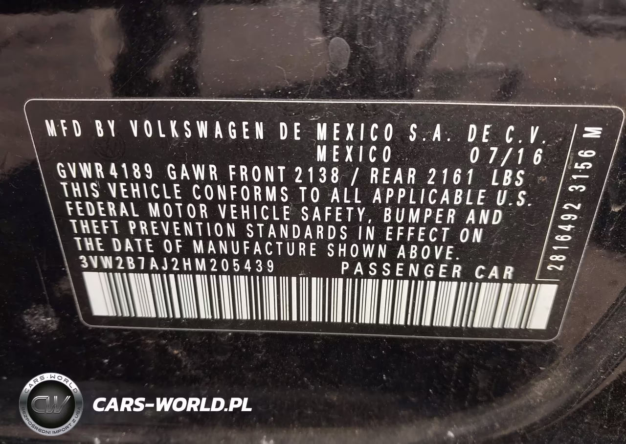 2017 Volkswagen Jetta 1.4T S VIN:3VW2B7AJ2HM205439 - 9