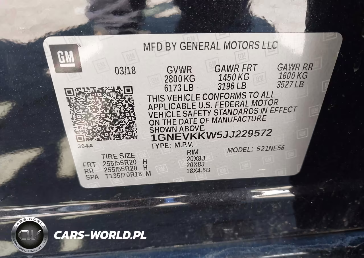 2018 Chevrolet Traverse High Country VIN:1GNEVKKW5JJ229572 - 9