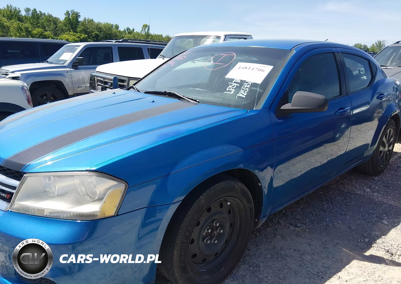 2013 Dodge Avenger Se VIN:1C3CDZAB6DN725931 - 2