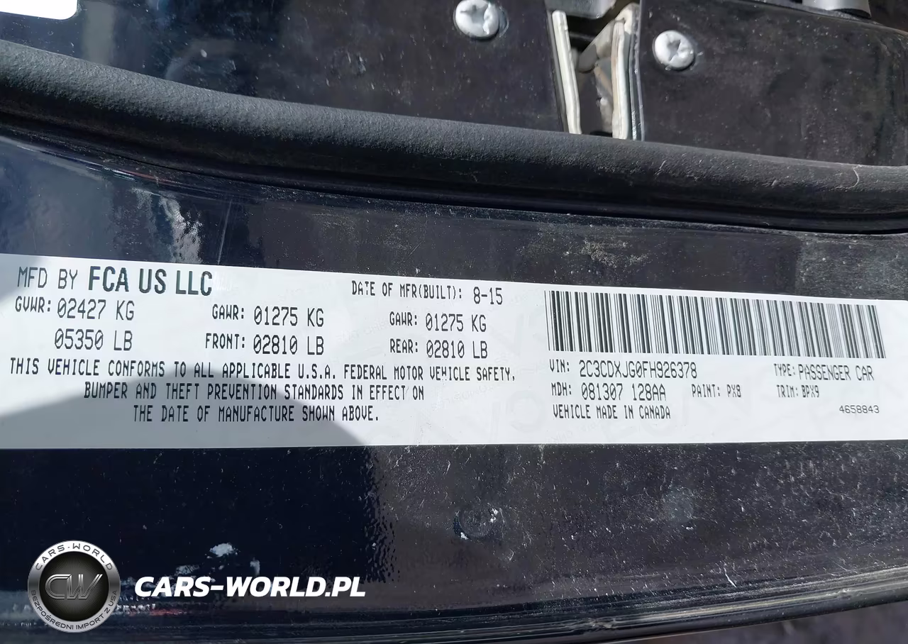 2015 Dodge Charger Sxt VIN:2C3CDXJG0FH926378 - 9