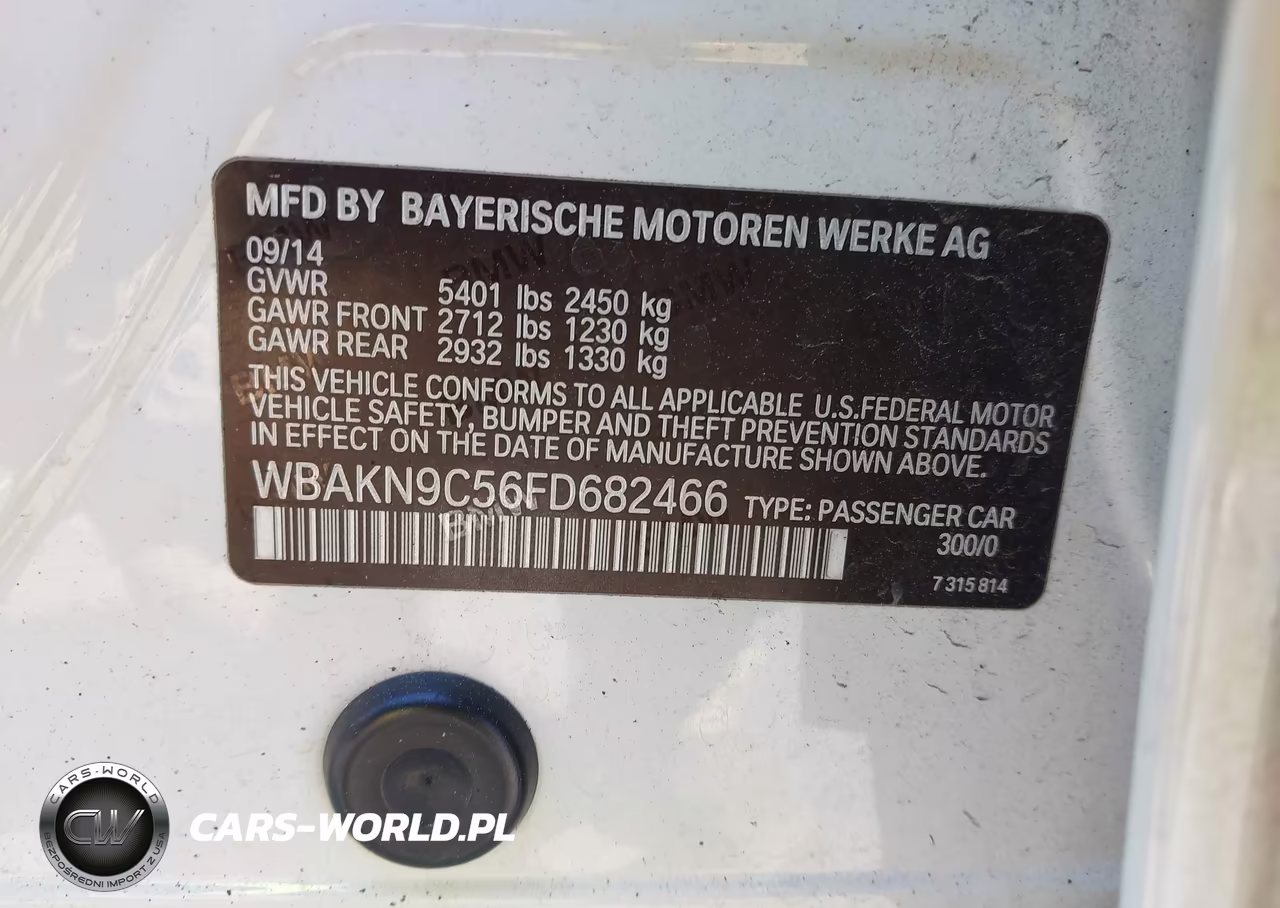 2015 BMW 550I VIN:WBAKN9C56FD682466 - 9