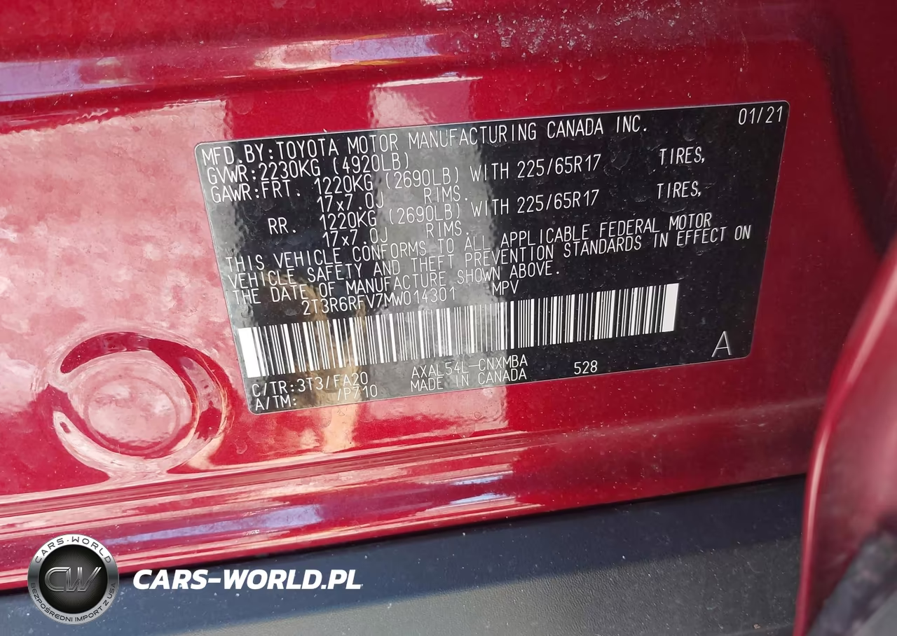 2021 Toyota Rav4 Hybrid Xle VIN:2T3R6RFV7MW014301 - 9