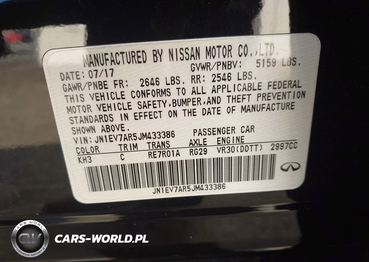 2018 Infiniti Q50 3.0T Luxe VIN:JN1EV7AR5JM433386 - 9