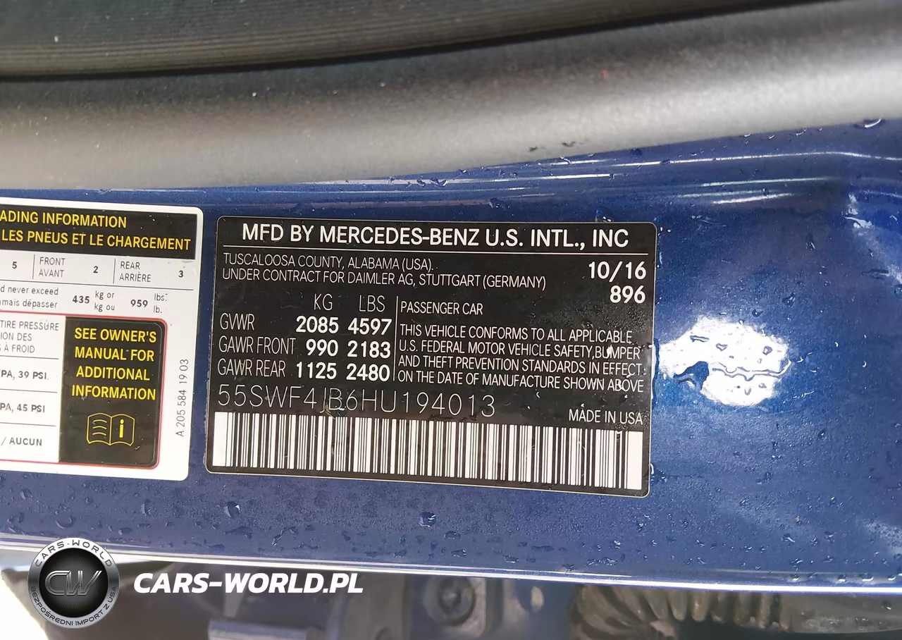 2017 Mercedes-Benz C 300 Sport VIN:55SWF4JB6HU194013 - 9