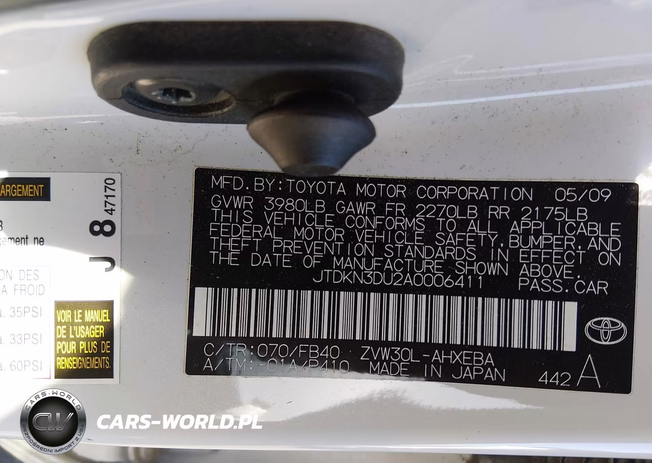2010 Toyota Prius Iii VIN:JTDKN3DU2A0006411 - 9
