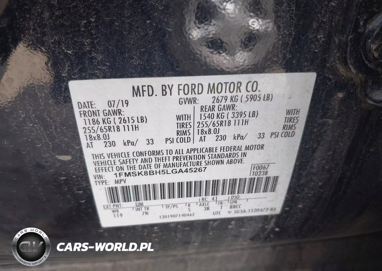 2020 Ford Explorer VIN:1FMSK8BH5LGA45267 - 9