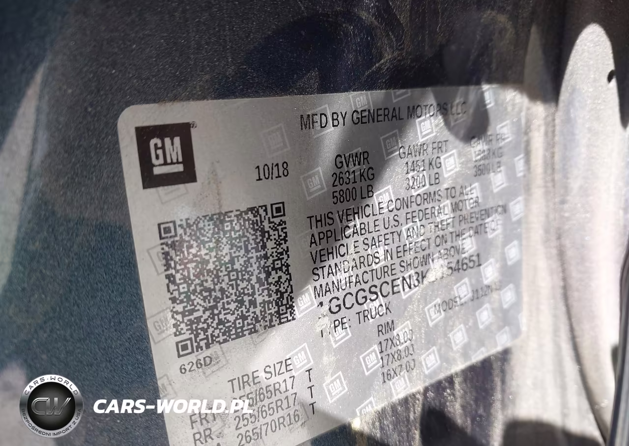 2019 Chevrolet Colorado Lt VIN:1GCGSCEN3K1154651 - 9