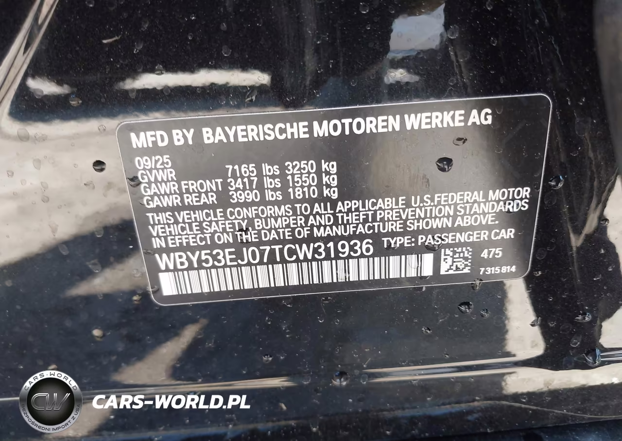 2026 BMW I7 xDrive60 VIN:WBY53EJ07TCW31936 - 9