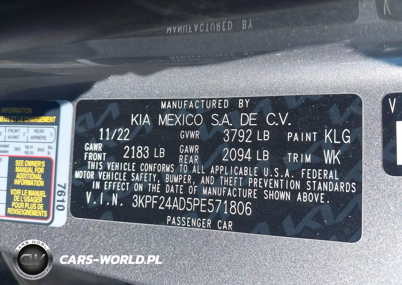 2023 Kia Forte Lxs VIN:3KPF24AD5PE571806 - 9