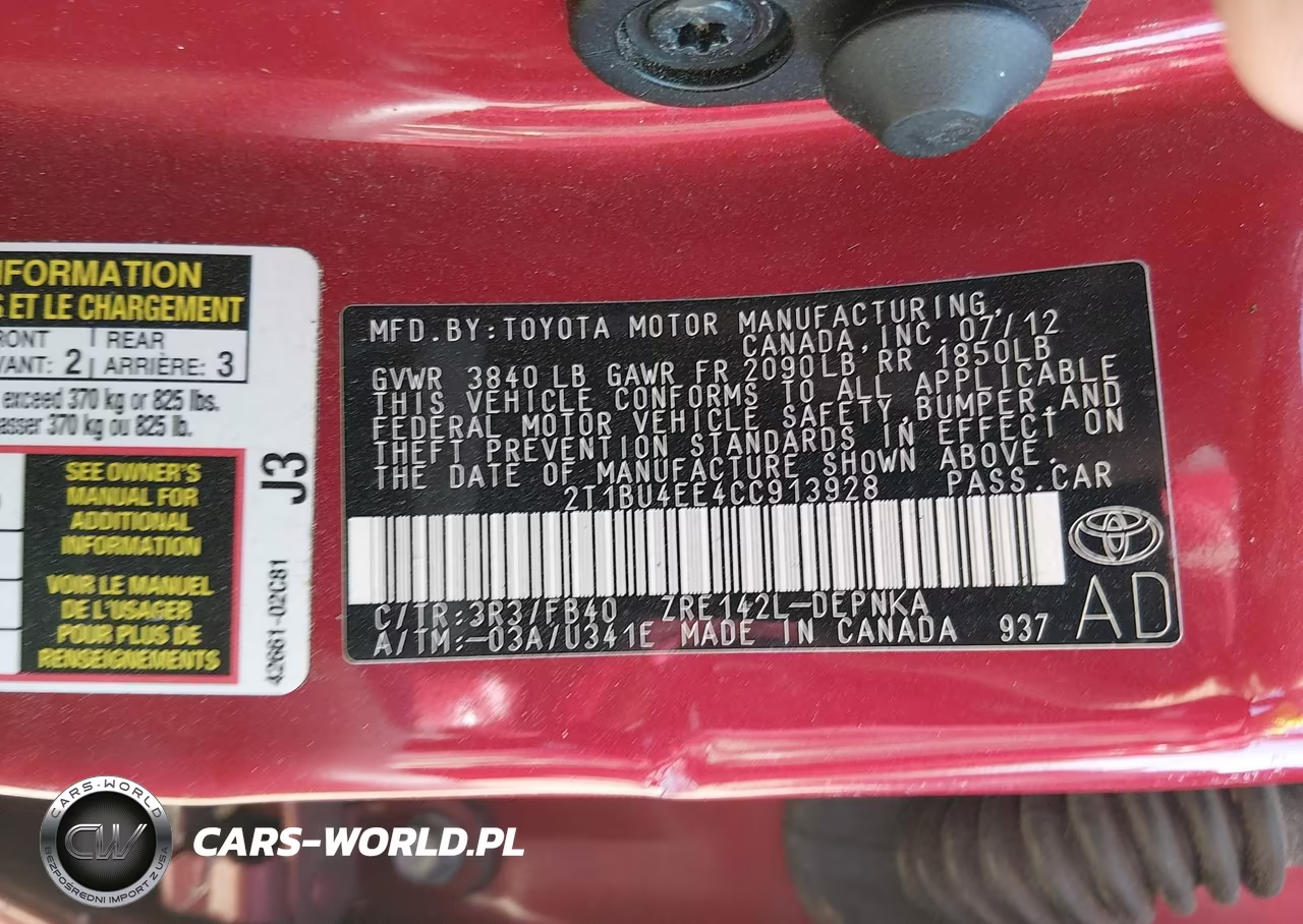 2012 Toyota Corolla Le VIN:2T1BU4EE4CC913928 - 9