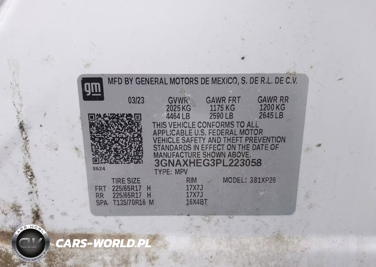 2023 Chevrolet Equinox Fwd Ls VIN:3GNAXHEG3PL223058 - 9