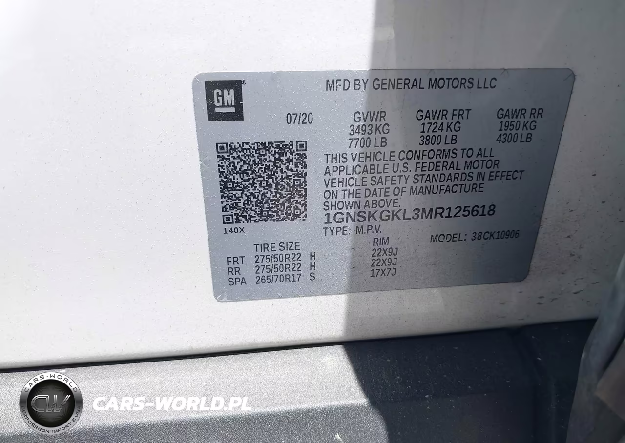 2021 Chevrolet Suburban 4Wd High Country VIN:1GNSKGKL3MR125618 - 9
