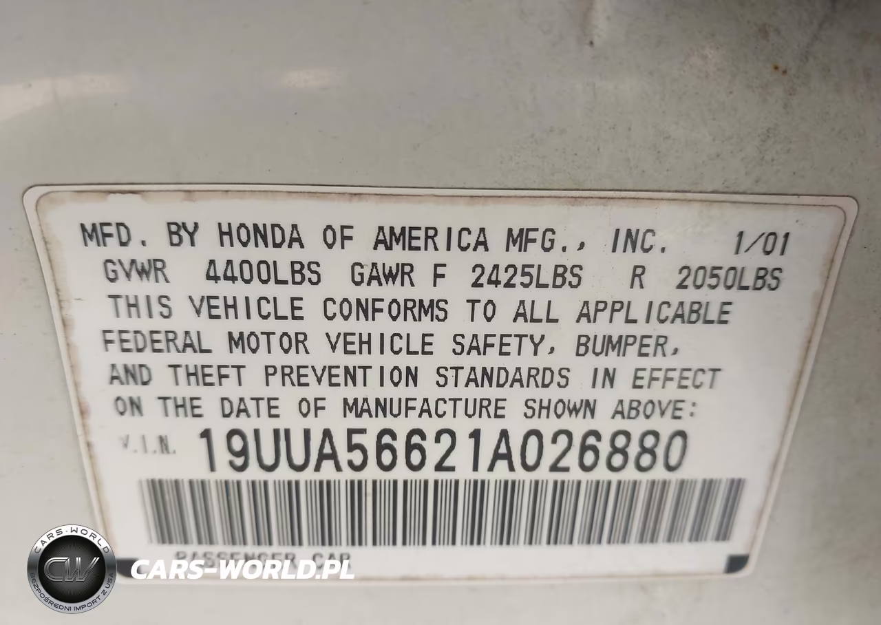 2001 Acura Tl 3.2 VIN:19UUA56621A026880 - 9