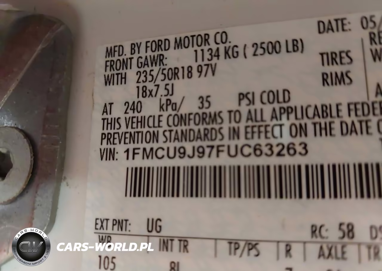 2015 Ford Escape Titanium VIN:1FMCU9J97FUC63263 - 9