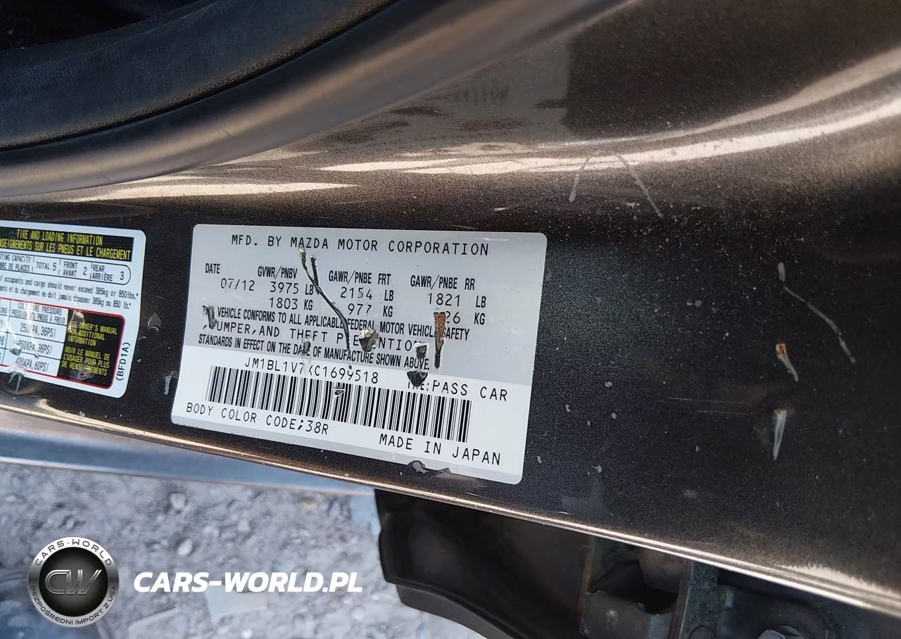 2012 Mazda Mazda3 I Touring VIN:JM1BL1V7XC1699518 - 9