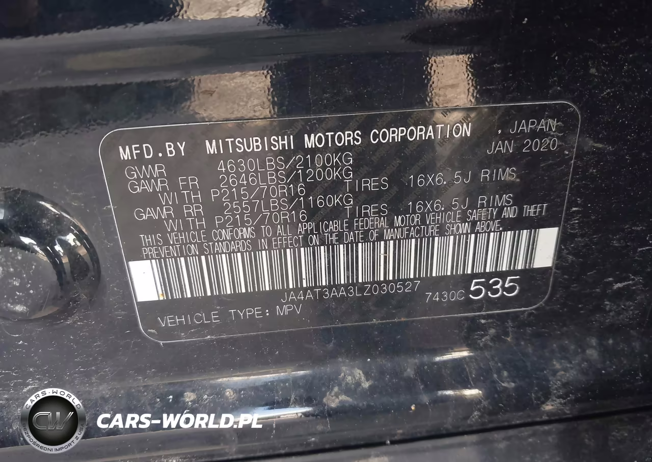 2020 Mitsubishi Eclipse Cross Es 1.5T Awc VIN:JA4AT3AA3LZ030527 - 9