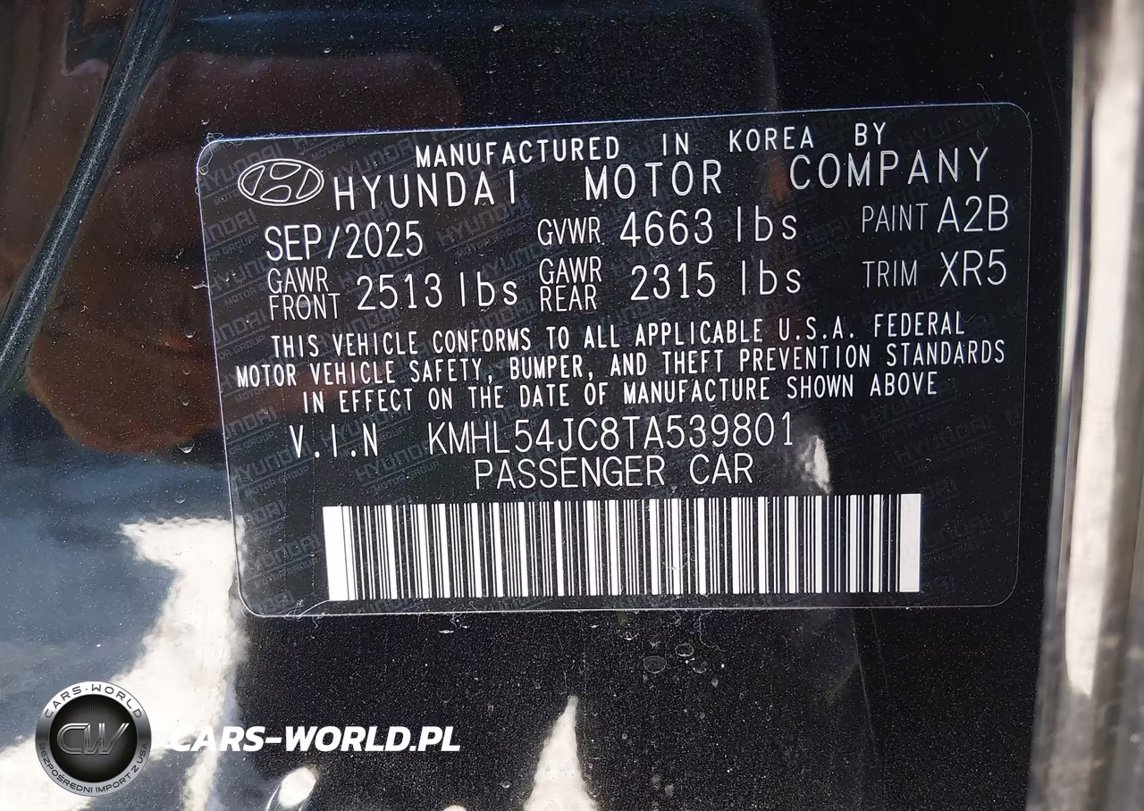 2026 Hyundai Sonata N Line VIN:KMHL54JC8TA539801 - 9