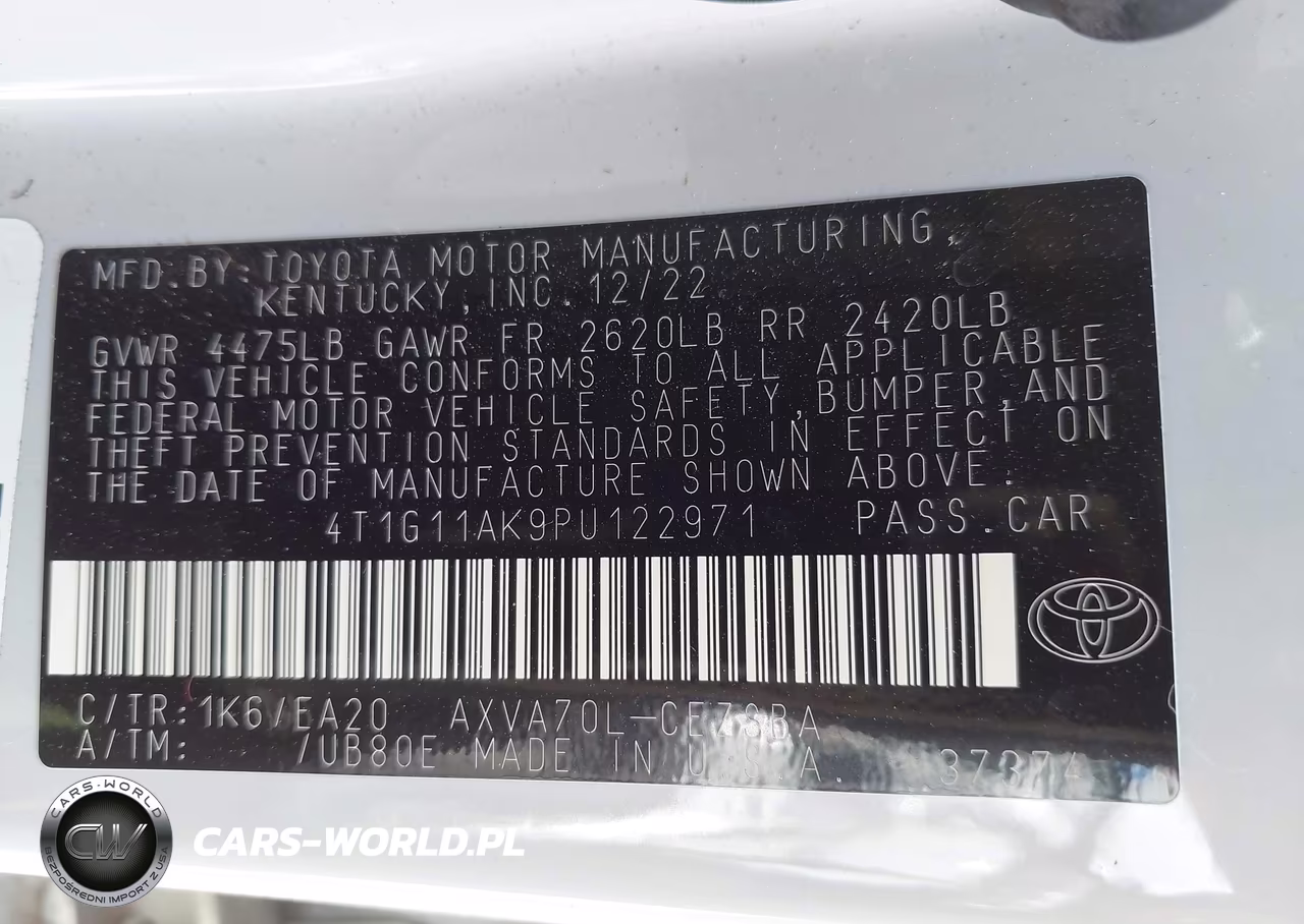 2023 Toyota Camry Se VIN:4T1G11AK9PU122971 - 9