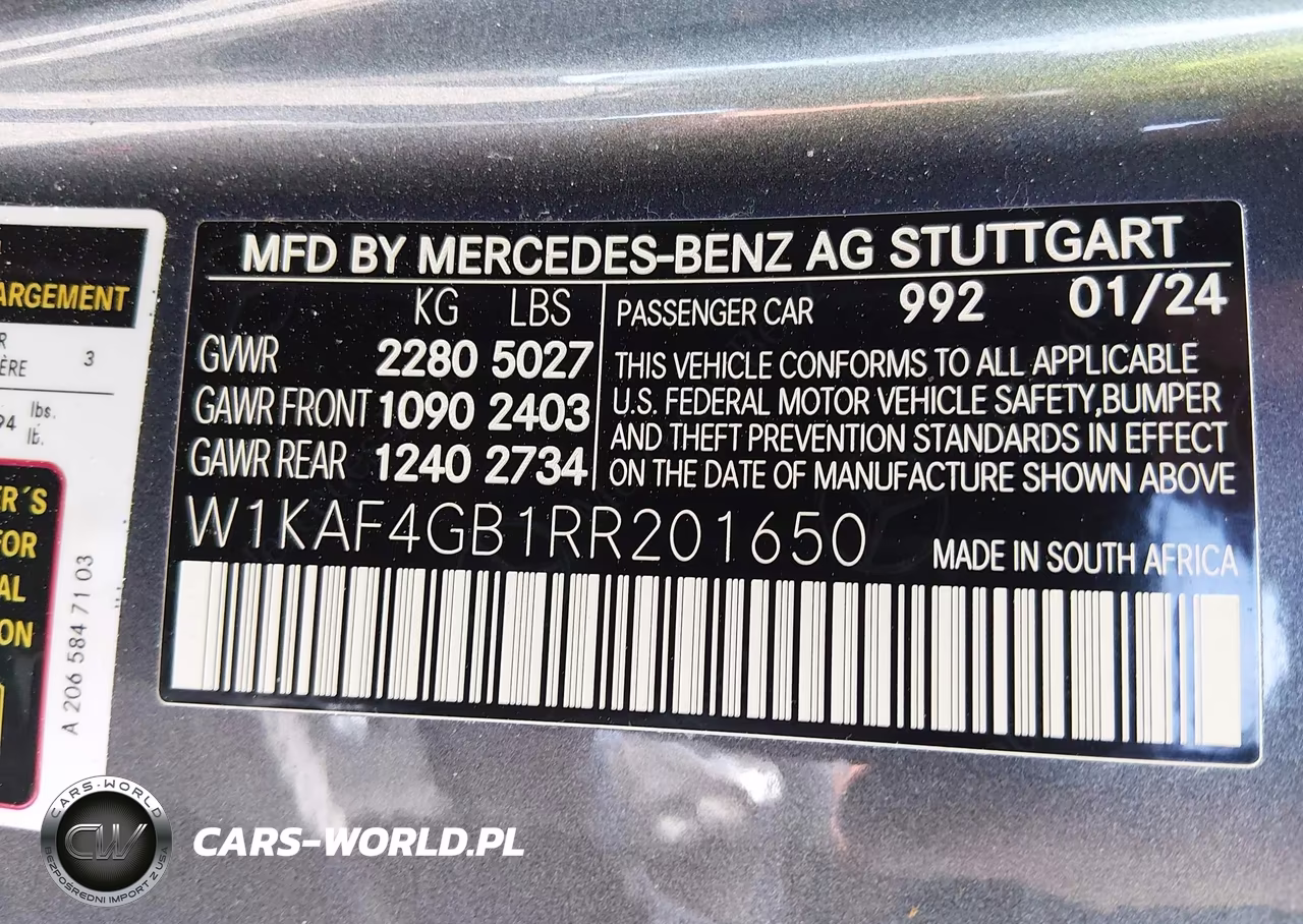 2024 Mercedes-Benz C 300 VIN:W1KAF4GB1RR201650 - 9