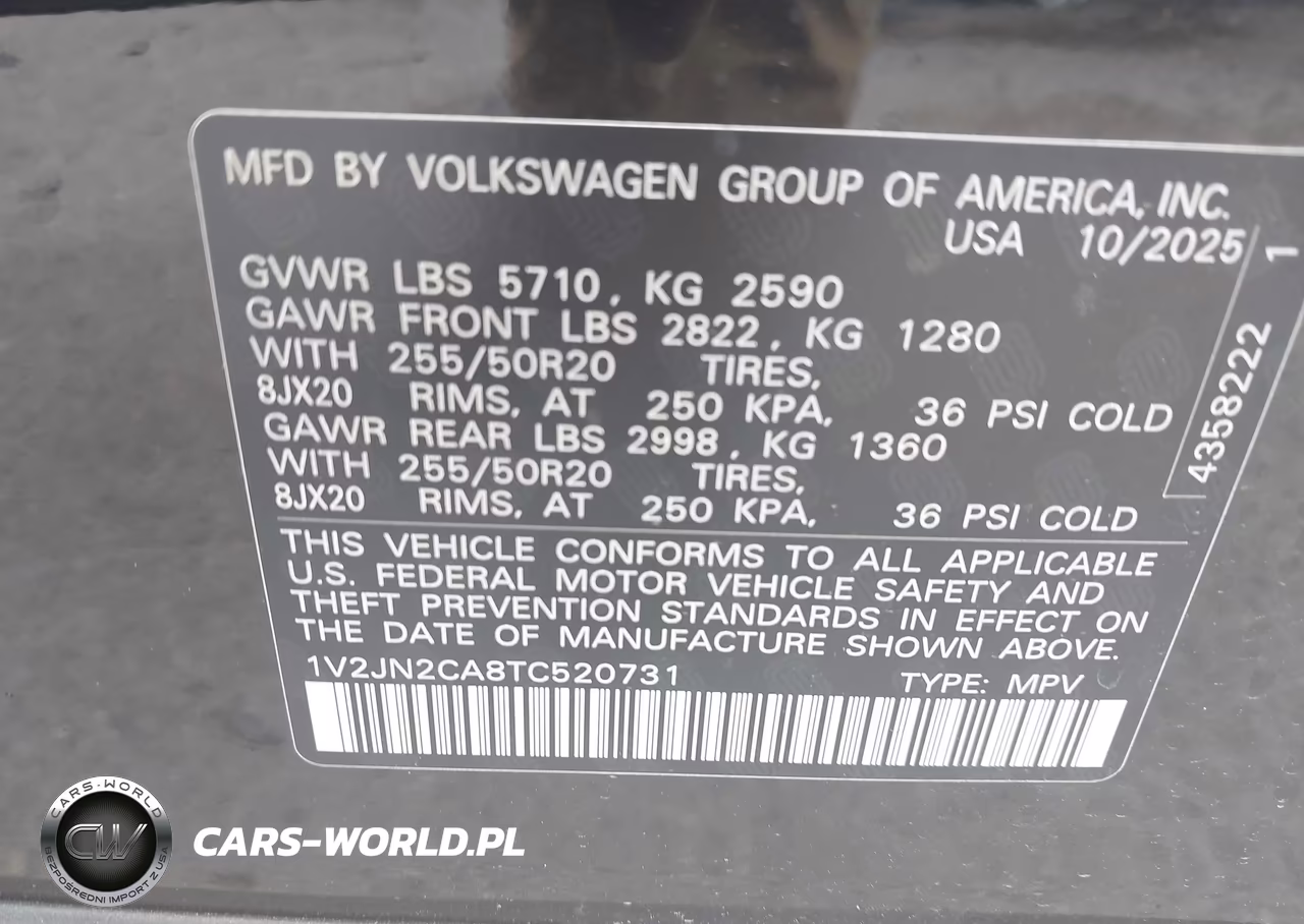 2026 Volkswagen Atlas Se With Technology VIN:1V2JN2CA8TC520731 - 9