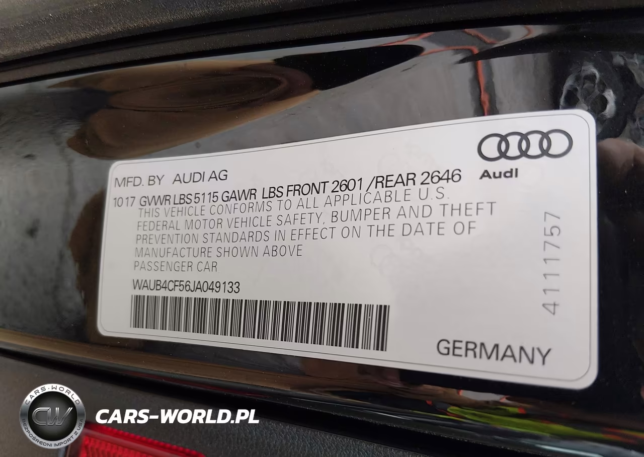 2018 Audi S5 3.0T Premium Plus VIN:WAUB4CF56JA049133 - 9