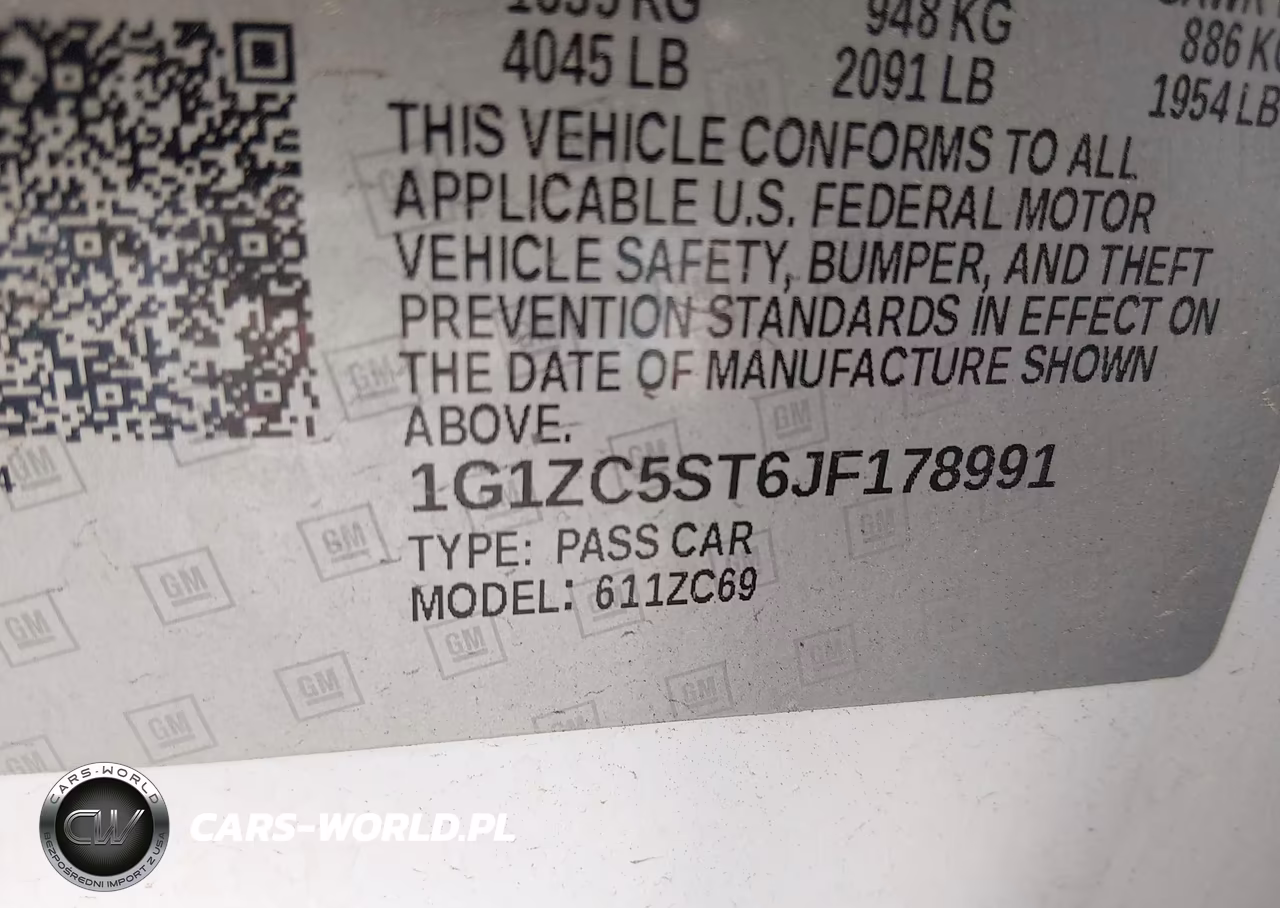 2018 Chevrolet Malibu 1Fl VIN:1G1ZC5ST6JF178991 - 9