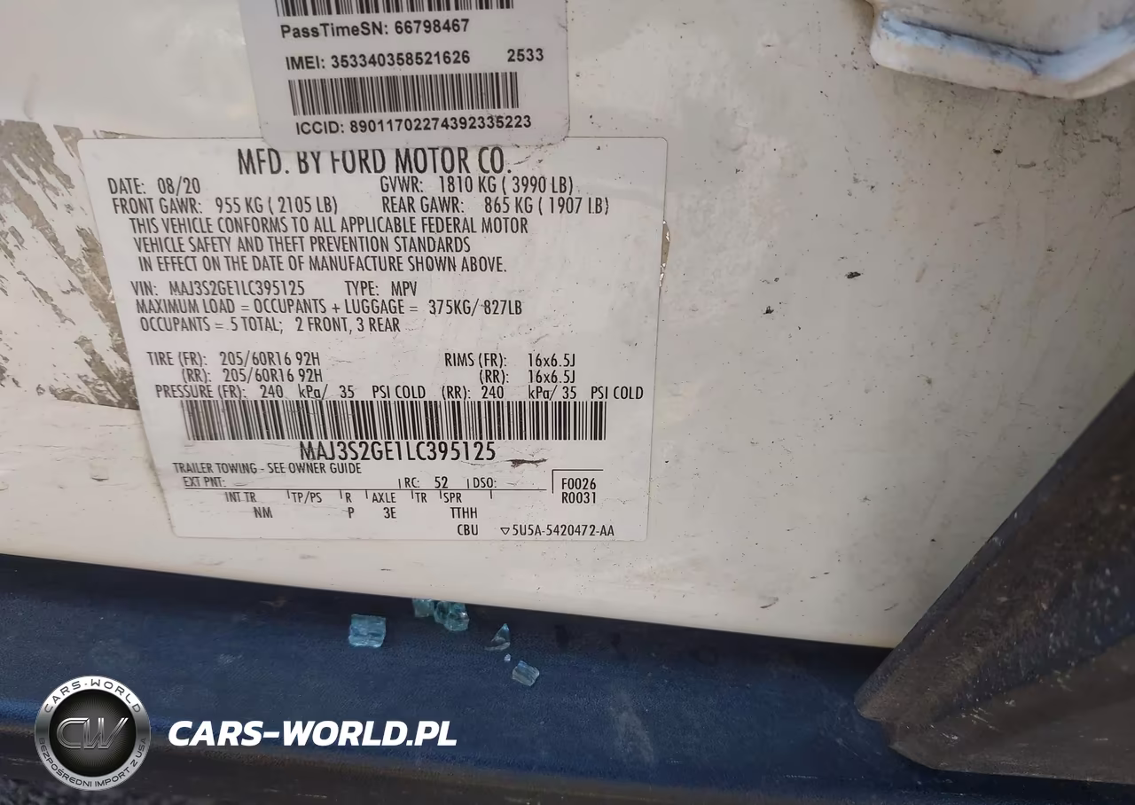 2020 Ford Ecosport Se VIN:MAJ3S2GE1LC395125 - 9