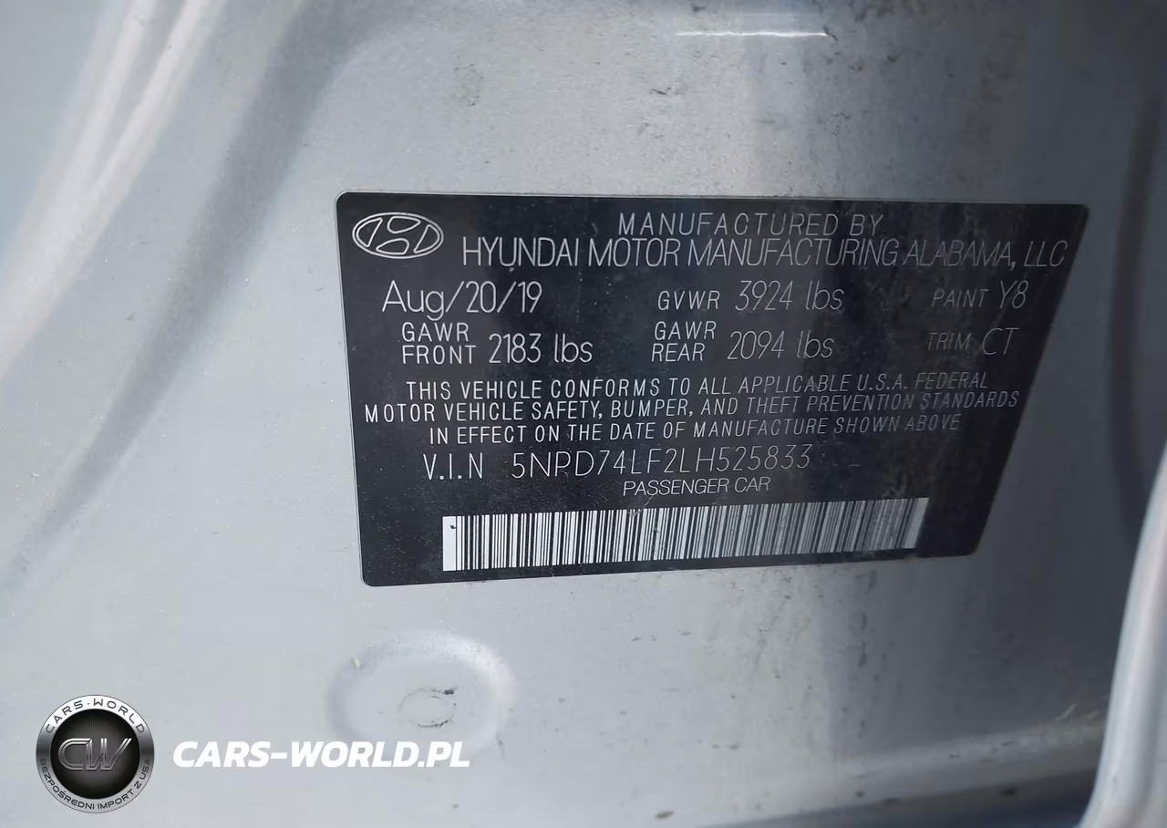 2020 Hyundai Elantra Se VIN:5NPD74LF2LH525833 - 9