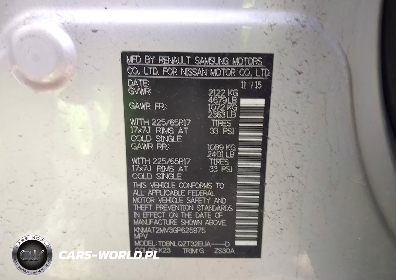 2016 Nissan Rogue Sv VIN:KNMAT2MV3GP625975 - 9