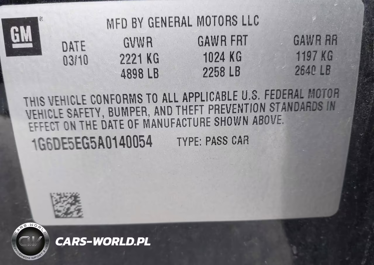 2010 Cadillac Cts Luxury VIN:1G6DE5EG5A0140054 - 9