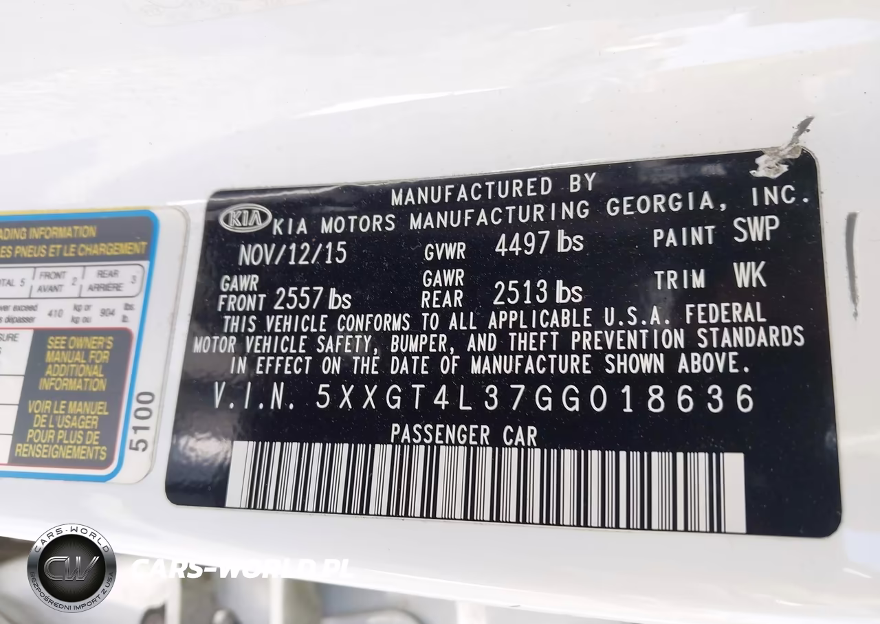 2016 Kia Optima Lx VIN:5XXGT4L37GG018636 - 9