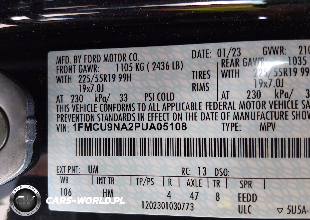 2023 Ford Escape St-Line Select VIN:1FMCU9NA2PUA05108 - 9