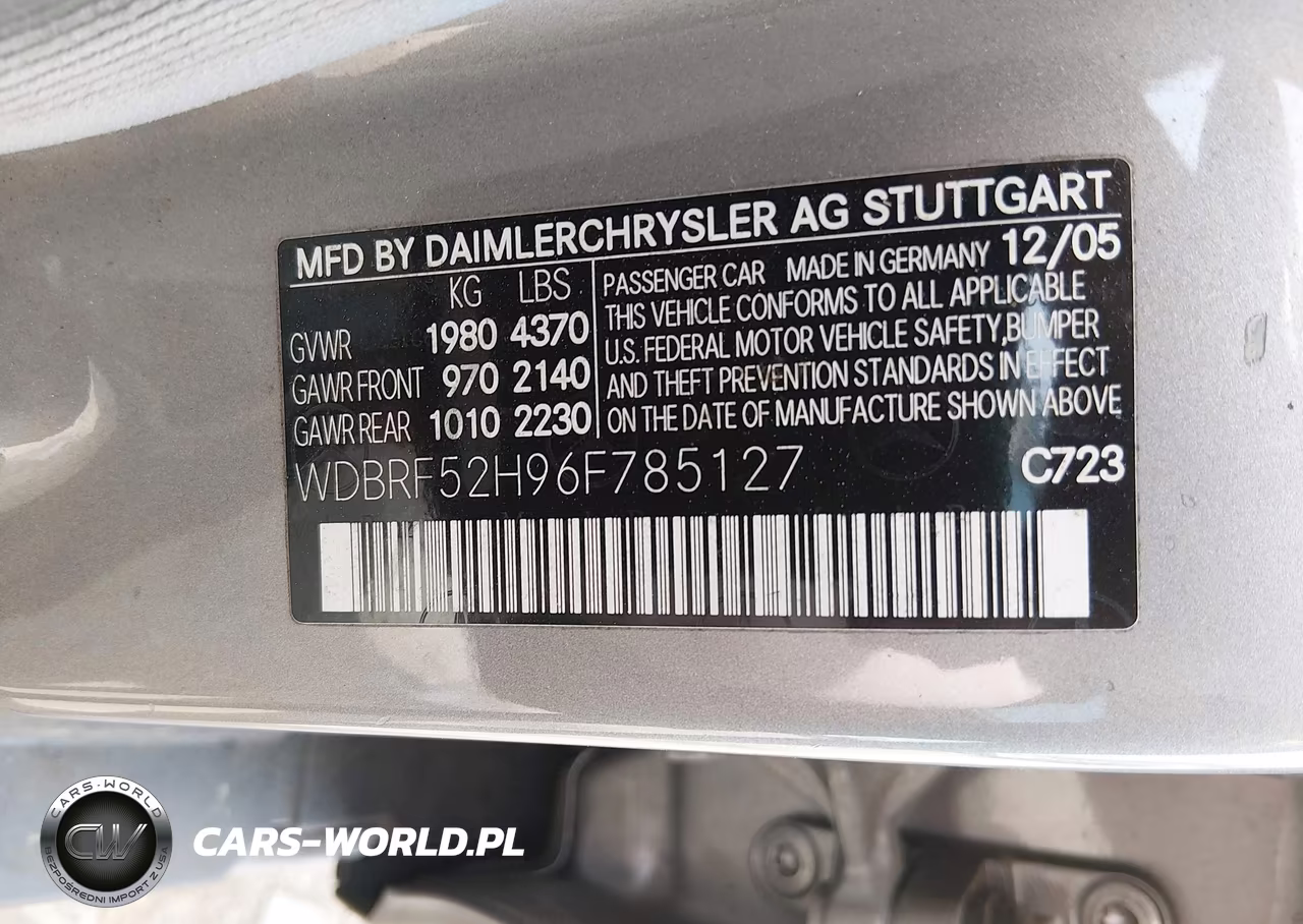 2006 Mercedes-Benz C 230 Sport VIN:WDBRF52H96F785127 - 9