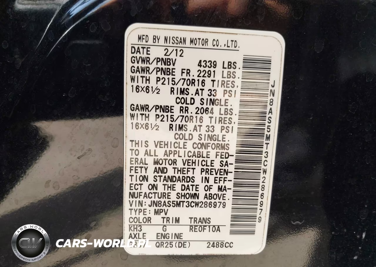 2012 Nissan Rogue S VIN:JN8AS5MT3CW286979 - 9