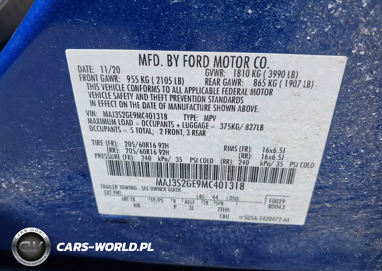 2021 Ford Ecosport Se VIN:MAJ3S2GE9MC401318 - 9