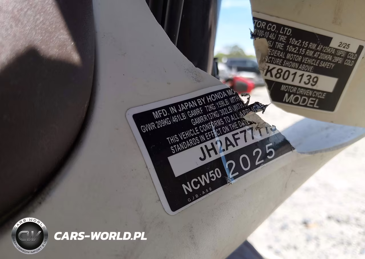2025 Honda Ncw50 VIN:JH2AF7711SK801139 - 10
