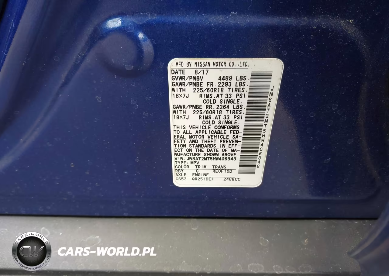 2017 Nissan Rogue Sl VIN:JN8AT2MT5HW406848 - 9