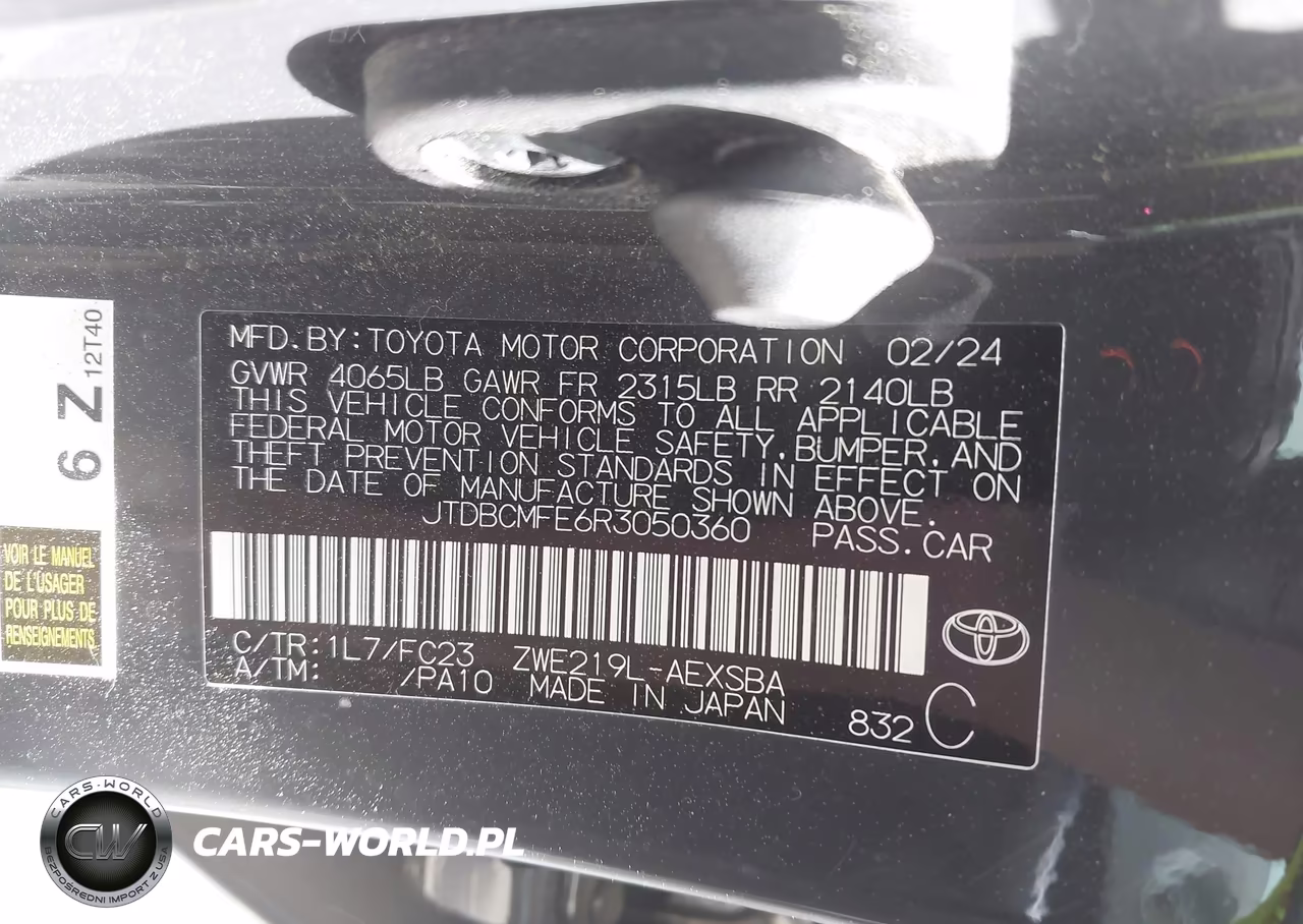 2024 Toyota Corolla Hybrid Se VIN:JTDBCMFE6R3050360 - 9