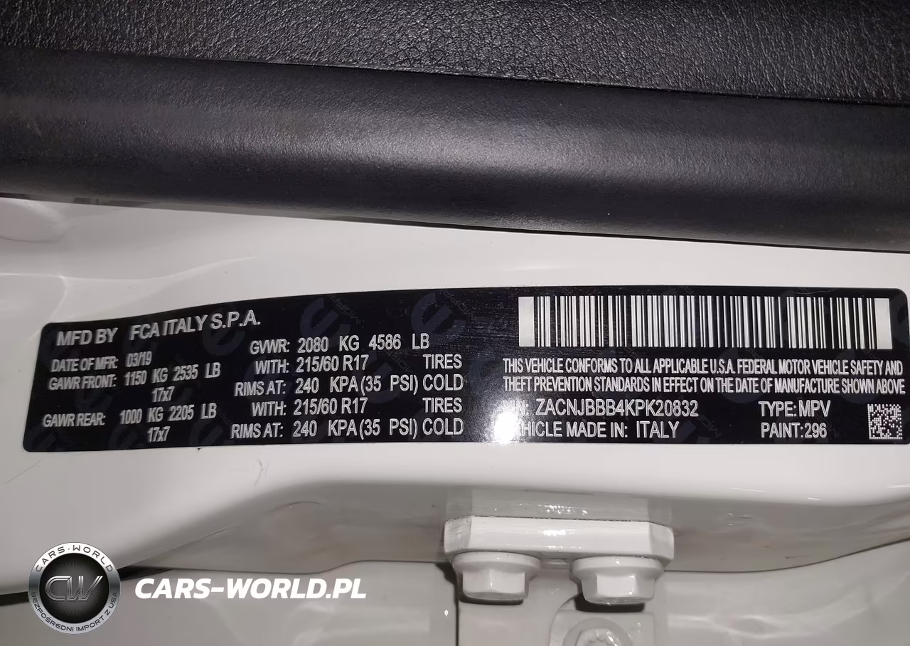 2019 Jeep Renegade Altitude 4X4 VIN:ZACNJBBB4KPK20832 - 9