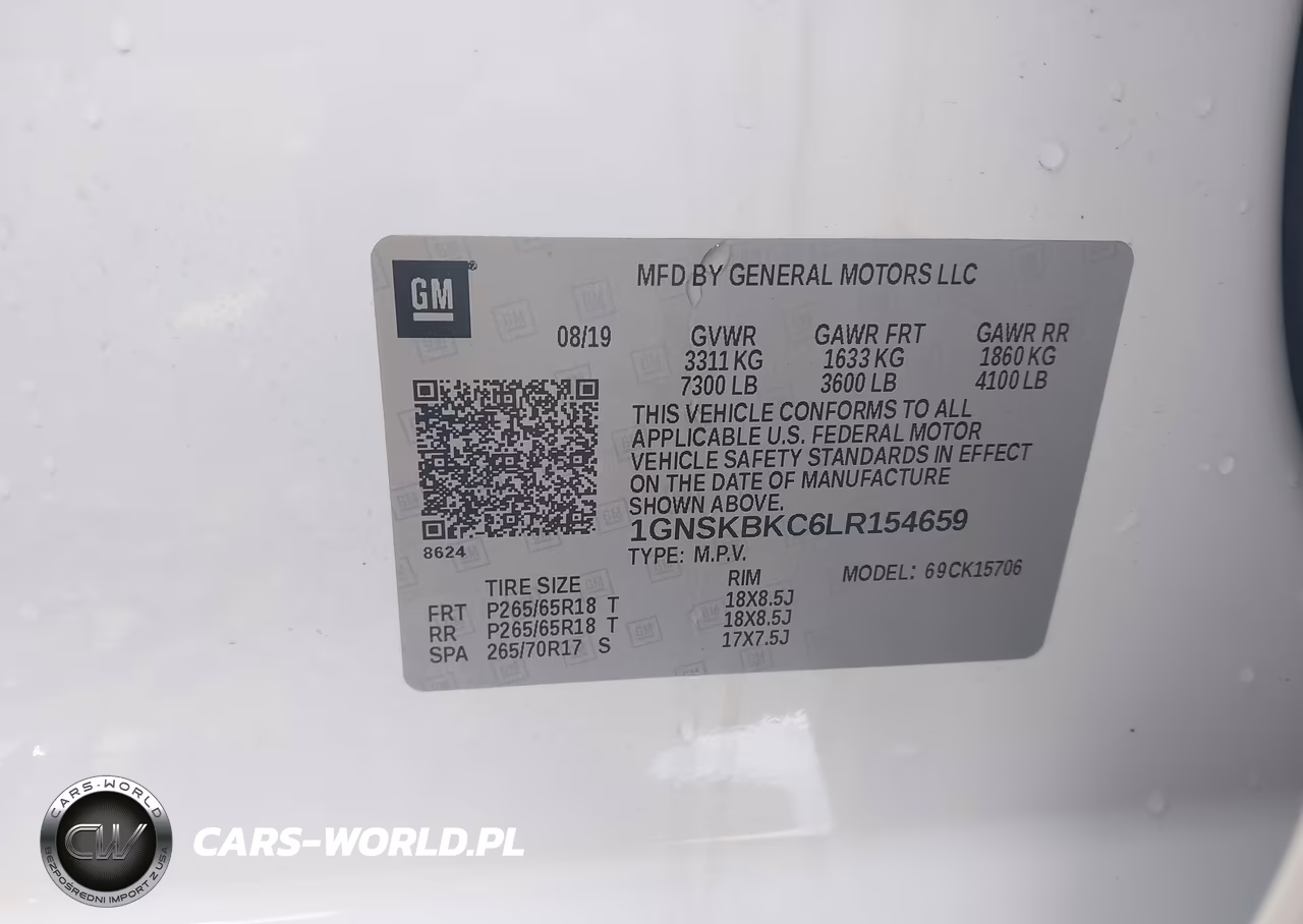 2020 Chevrolet Tahoe 4Wd Lt VIN:1GNSKBKC6LR154659 - 9