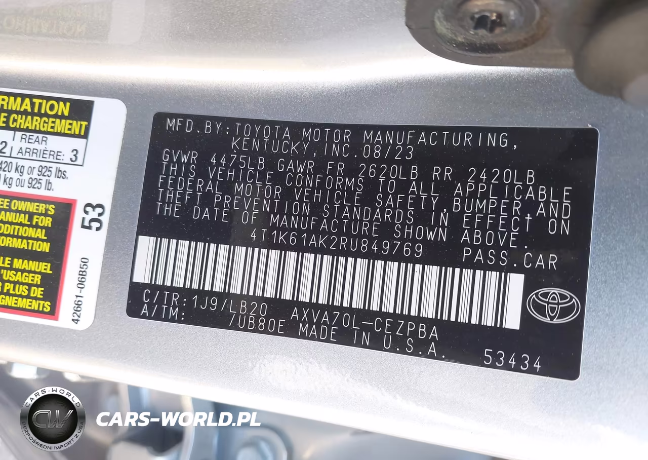 2024 Toyota Camry Xse VIN:4T1K61AK2RU849769 - 9