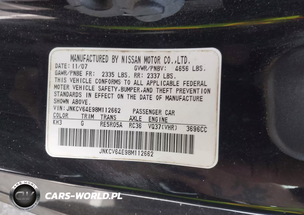 2008 Infiniti G37 Journey VIN:JNKCV64E98M112662 - 9