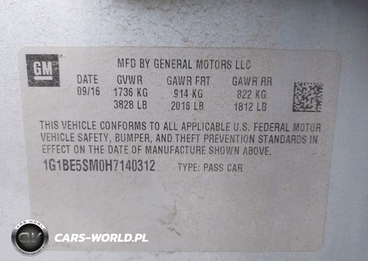 2017 Chevrolet Cruze Lt Auto VIN:1G1BE5SM0H7140312 - 9