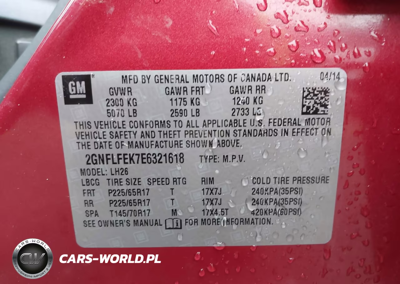 2014 Chevrolet Equinox 1Lt VIN:2GNFLFEK7E6321618 - 9