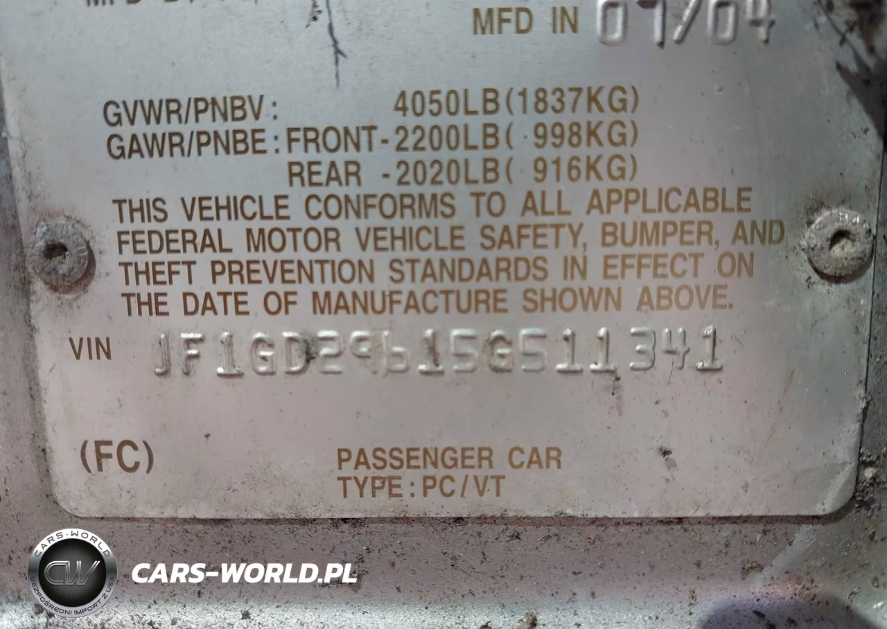 2005 Subaru Impreza Wrx VIN:JF1GD29615G511341 - 9