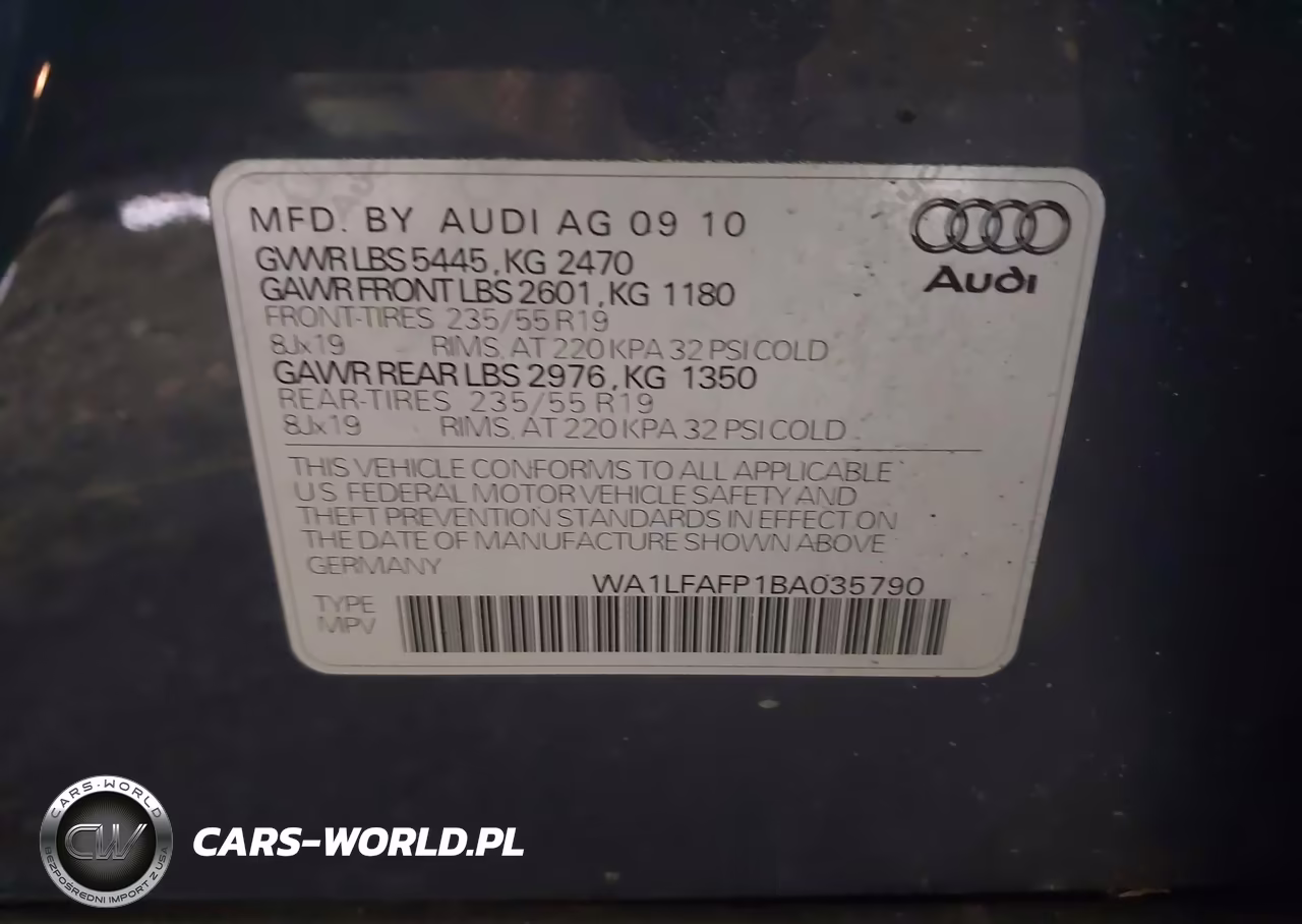 2011 Audi Q5 2.0T Premium VIN:WA1LFAFP1BA035790 - 9
