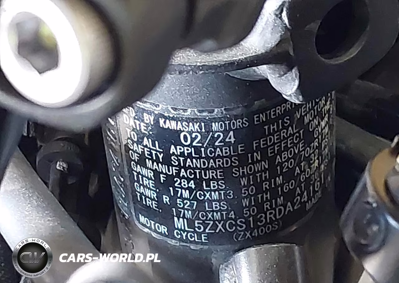 2024 Kawasaki Zx400 S VIN:ML5ZXCS13RDA24161 - 10