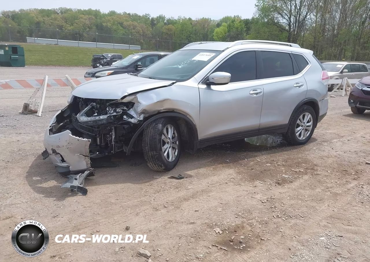 2015 Nissan Rogue Sv VIN:KNMAT2MV0FP557990 - 2